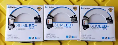 Lot of 3 - Liteline SlimLED 4-inch Round Downlight (Model SLM4-1, View more
