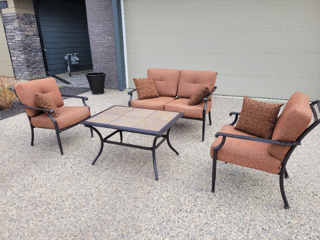 Four Piece Outdoor Patio Conversation Set in Patio & Garden Furniture in Edmonton