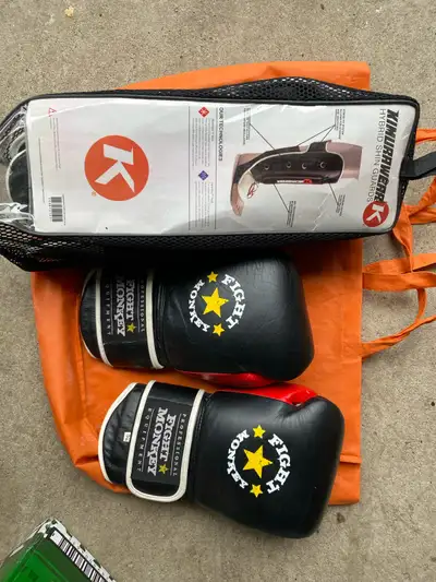  Boxing Gloves and shin guards, View more