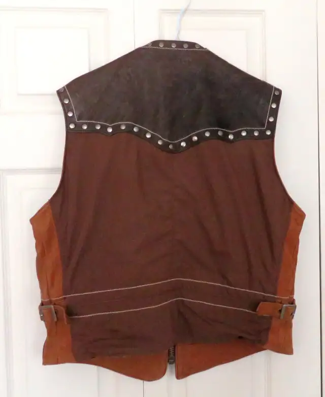 HARLEY DAVIDSON LEATHER COWBOY GILET MEN JACKET SIZE XX MINT in Men's in City of Toronto - Image 5