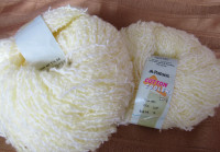 Patons Cotton Cooler Yarn Acrylic-Cotton lot of 5, color Lemon