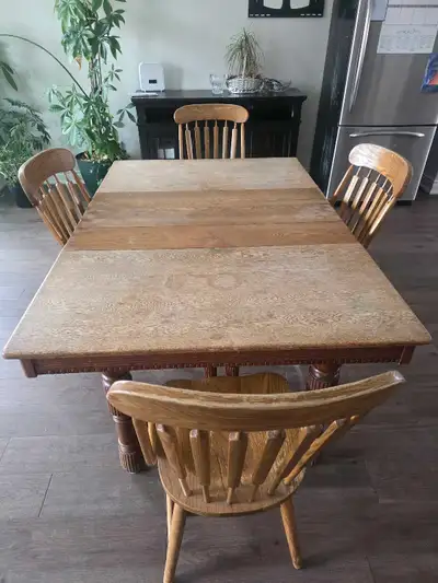 Solid wood vintage dining room set, View more