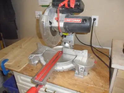 Craftsman laser trac 10 inch miter saw.