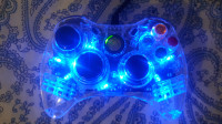 Xbox 360 Blue Afterglow Wired Gaming Controller $100