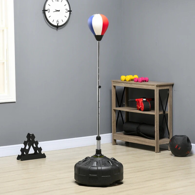 Reflex Bag, Speed Bag with Stand, 57.9" -65" Height Adjustable,  in Exercise Equipment in Markham / York Region