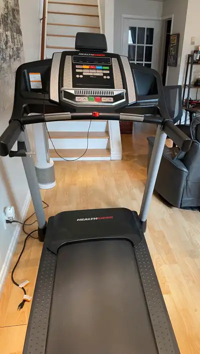 Healthrider H70T Folding Treadmill Large 5” Hi contrast back lit LCD displays workout stats: mileage...