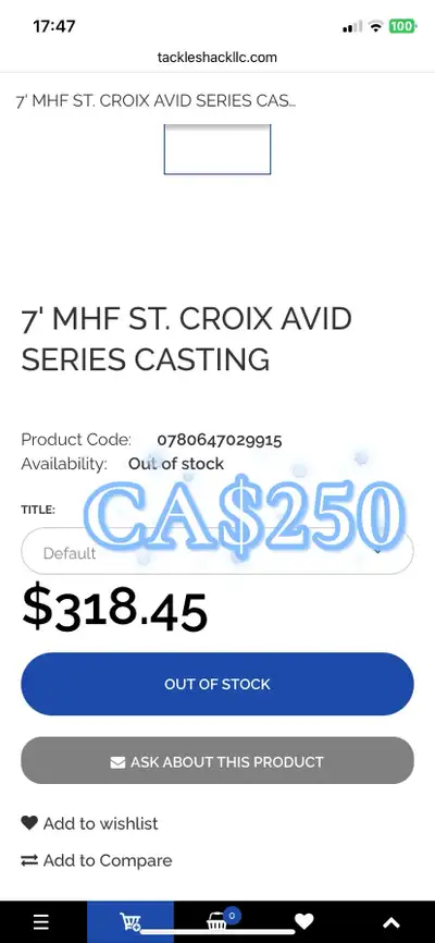 ST croix avid casting rode, View more