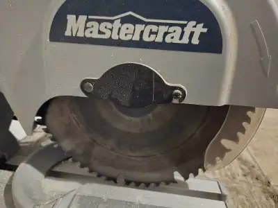 I'm selling a used Mastercraft 10-inch compound mitre saw, perfect for various woodworking projects!...