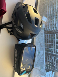 Raleigh Bicycle Helmet and Phone/Storage Case