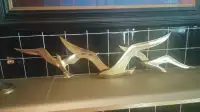 Brass Seagulls Flying -one piece