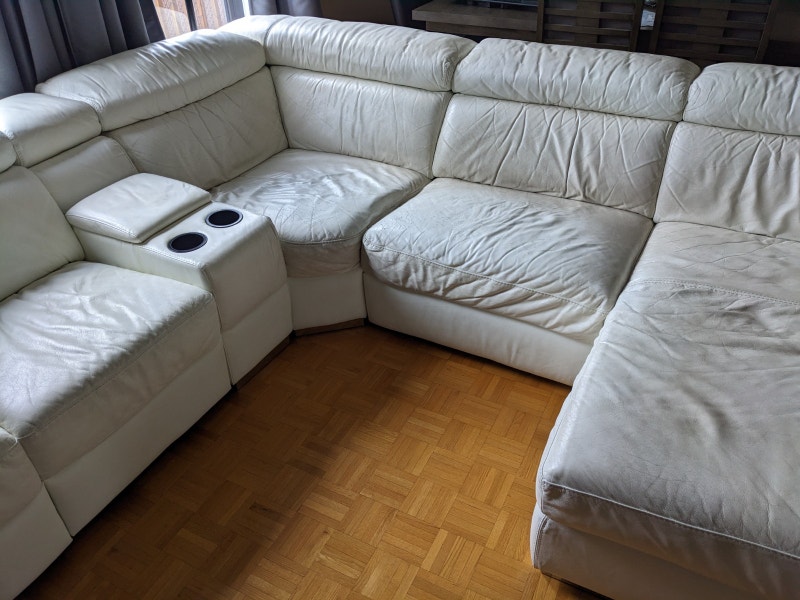 Divan sectionnel en cuir gratuit / Free sectional leather sofa Sofas