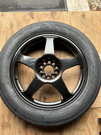 Spare tire.  Modern spare tire 