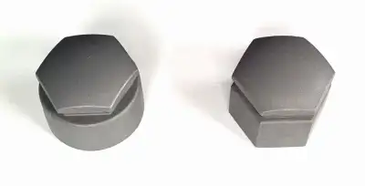AUDI Q7 VÉRITABLE COUVRE-BOULON ORIGINAL OEM Plastique gris 4 avec base ronde (pour boulon antivol)...