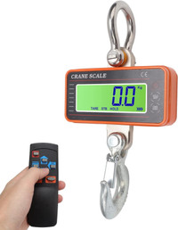 Digital Crane Scale, 1500kg 3000lb Duty Industrial Hanging Scale
