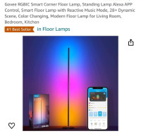 Govee RGBIC Smart Corner Floor Lamp, Standing Lamp Alexa APPCo