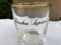 2 verres vintage Bourbon Supreme Whisky