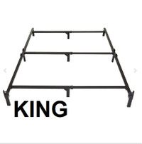 7 Inch King Bed Frame Base for Box Spring and Mattress- NEW