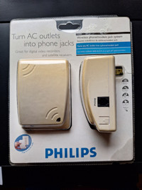 Philips PH0900 Wireless Phone/Modem Jack System - New