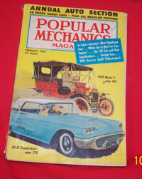 VINTAGE 1958 POPULAR MECHANICS (Two Editions)