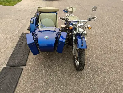 1970 Chang Jiang CJ750 Motorcycle with SideCar. Bought last year but no time to ride it. Currently r...