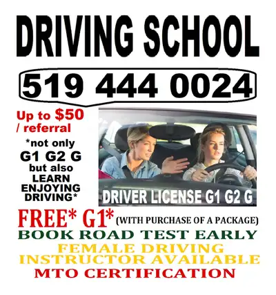 DRIVE with CONFIDENCE & PASS* Road Test DRIVER TRAINING G1 G2 G DRIVER LICENSE ! SAFETY MATTER ! Lon...