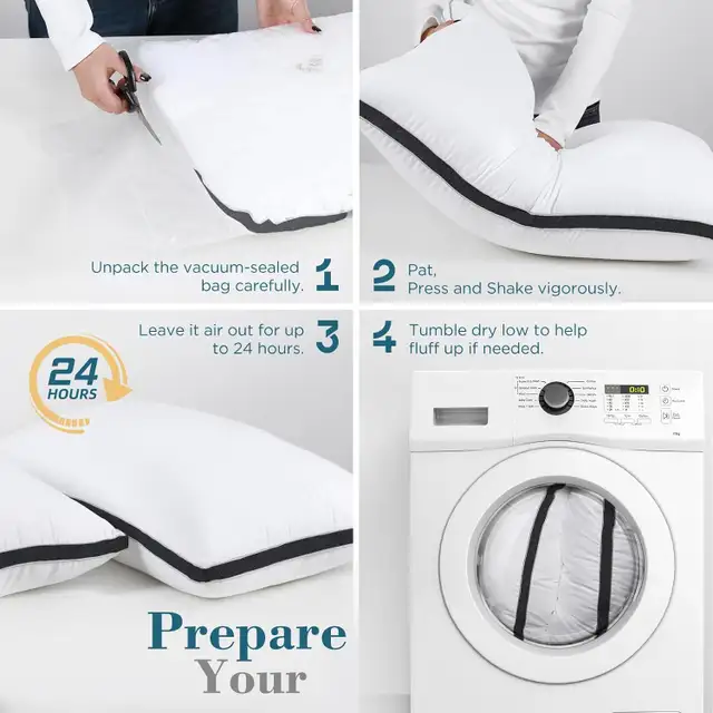 Viewstar Pillows Queen Size 2 Pack, Hotel Quality, Cooling Down in Bedding in City of Montréal - Image 9