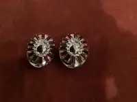 Clip on earrings, costume jewelry