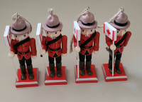 Vintage Wooden Canadian Royal Mounty Nutcracker Ornament