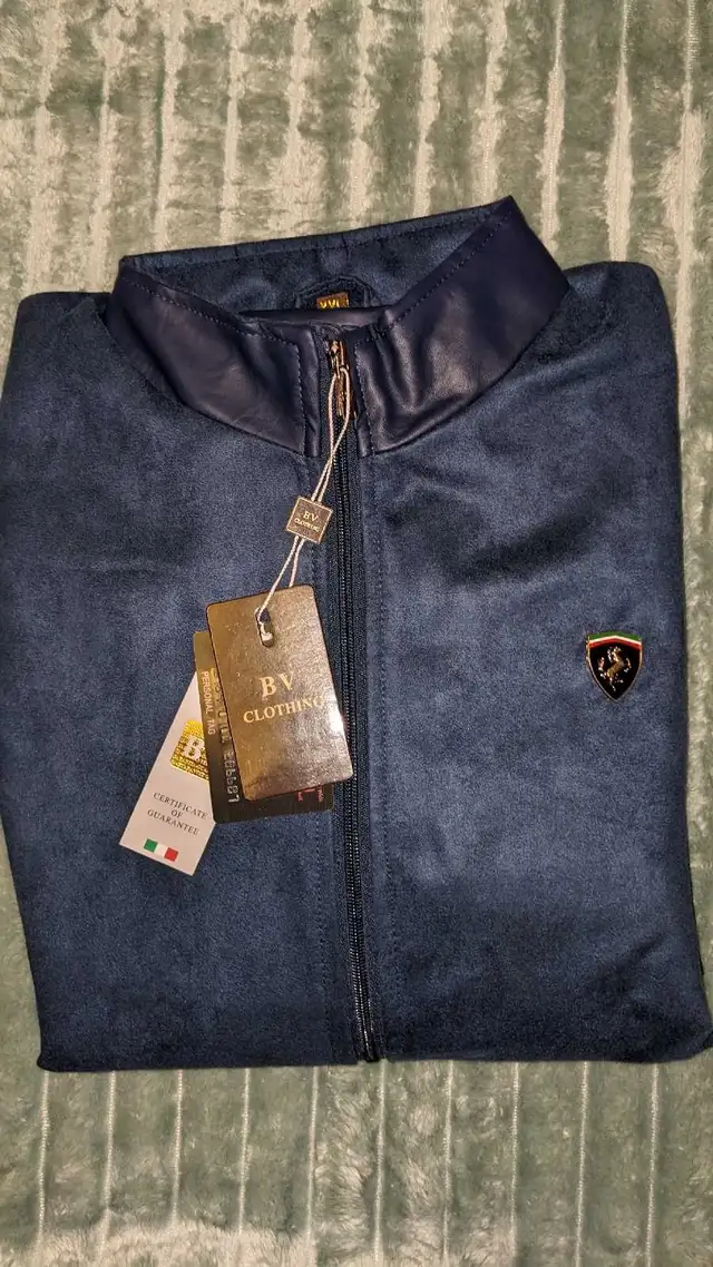 BV Clothing - Italian suede mens jacket / coat - XL in Men's in Oakville / Halton Region - Image 2