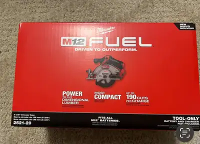 Brand new Milwaukee fuel brushless m12 5-3/8 circular saw 2521-2, View more