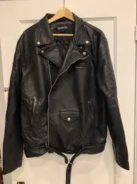 Vegan Leather Members Only motorcycle jacket