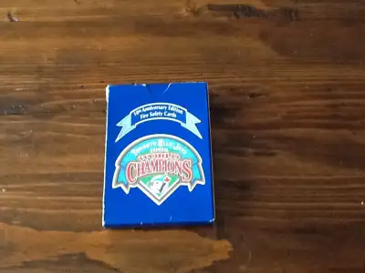 10th anniversary edition fire safety cards, Toronto Blue Jays 1992 world champions Ad will be remove...