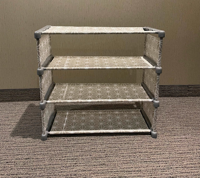 Shoe Rack 4 Level (Taupe) - Perfect Condition! in Storage & Organization in City of Toronto