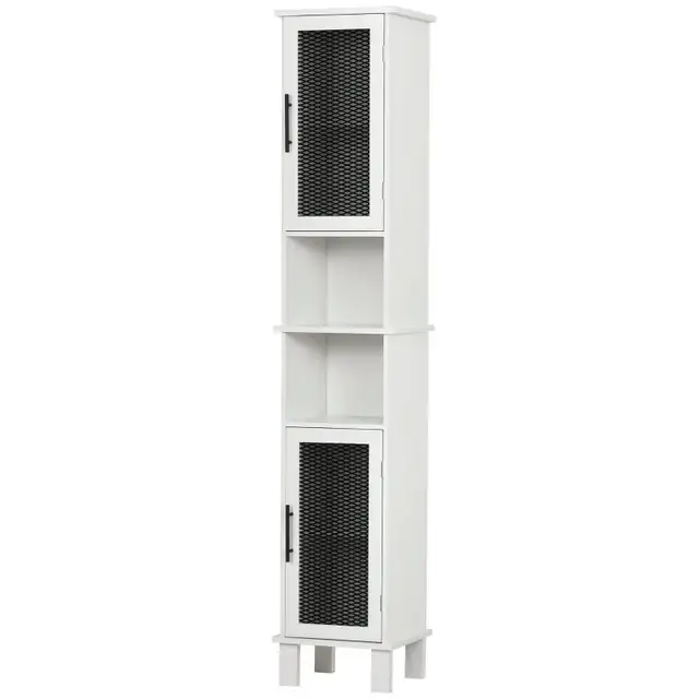 13.25"W x 11.75"D x 69.5"H Tall Bathroom Cabinet, White in Home Décor & Accents in Markham / York Region - Image 2