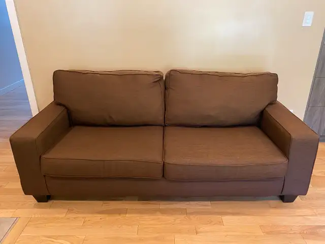 Chocolate Fabric 3 Seater Sofa (CAN DELIVER)63749433929985120