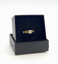 14KT Yellow & White Gold Lady's Diamond Ring w Appraisal $1,125