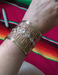  bracelet ,silver /black  rhinestone  ring,Unisex bracelet 