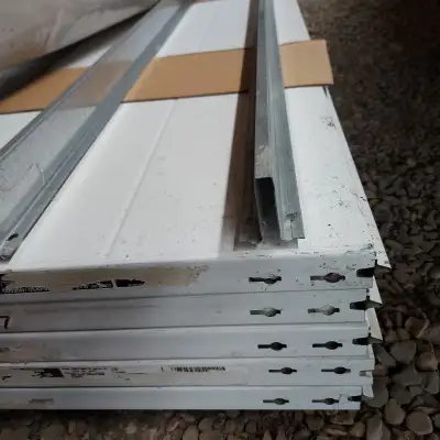 5 CLOPAY Insulated Overhead Door Sections 16' wide by 2' high to fit opening 16 feet wide by 10 feet...