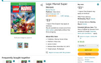 New Lego Marvel Super Heroes for XBox One