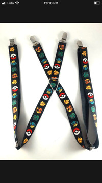 Pokémon suspenders 