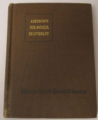 Addison's Sir Roger De Coverley (Macmillan's Pocket Classic Ser)