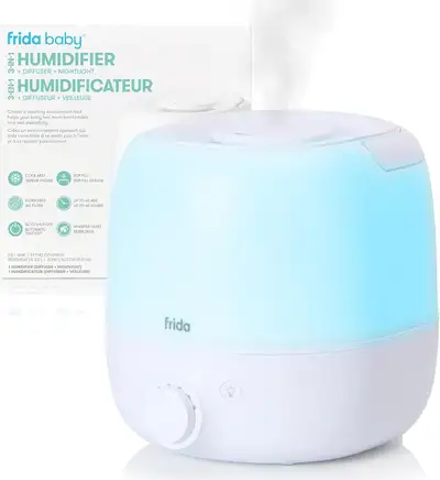 $60, Frida Baby 3-in-1 Cool Mist Humidifier, Diffuser & Light, View more