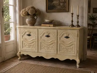 Free Delivery! Vintage Shabby Chic French Provincial Sideboard /, View more