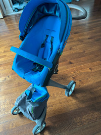 stokke stroller light blue