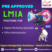 Pre- Approved LMIA in office Position -+1 9057540576