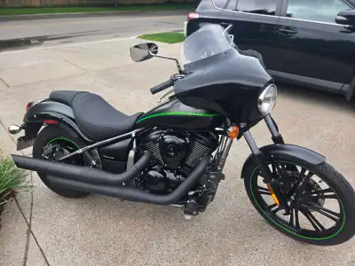 Looks and runs like new, 2015 Kawasaki Vulcan 900 Custom. One owner. Removable fairing. Only 3,200 k...