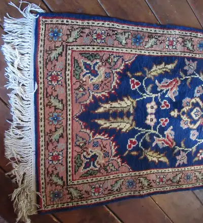 Vintage Blue Persian Wool Carpet  Price Reduced, View more