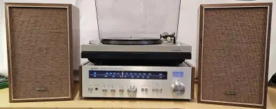 Sony STR-1800 Reciever, Sony PS-3300 Turntable, Sony SSC-310 Spk, View more