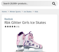 Reebok Glitter Girl Ice Skates , Boy Ice Skates
