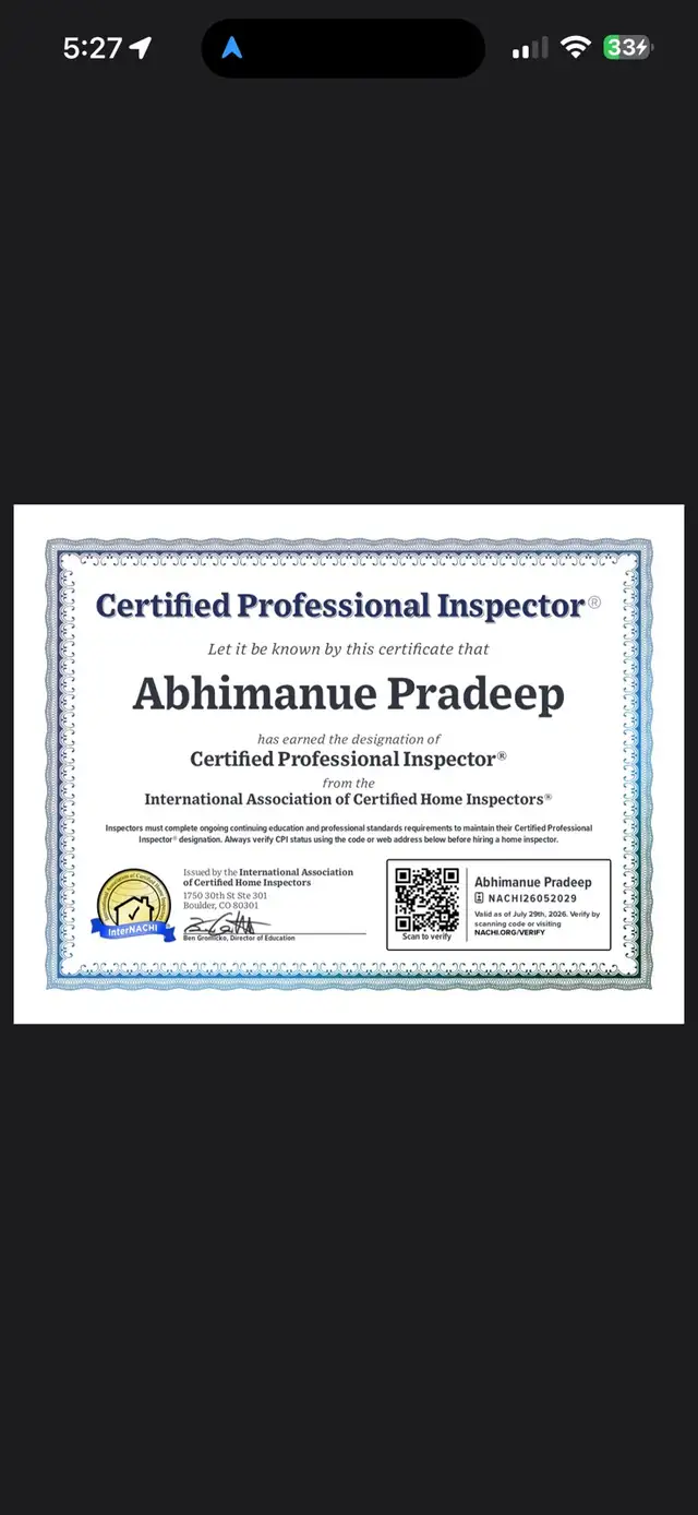 Home InspectionProperty InspectorPre-purchase Warranty Inspectio